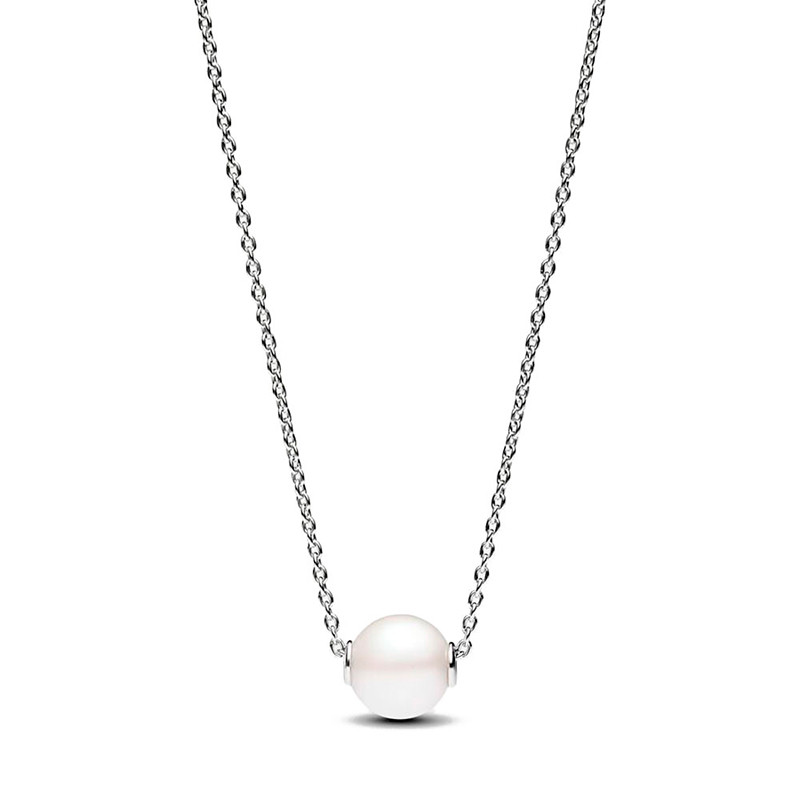 Pandora Silver Necklaces Freshwater Cultured Pearl Necklace 393167C01