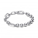 Link-schakelarmband en metalen kralen Pandora ME 592793C00