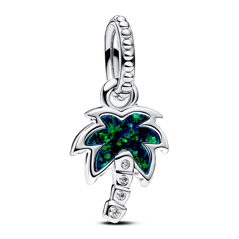 Pandora Charms Ciondolo pendente a forma di palma verde opalescente 793352C01