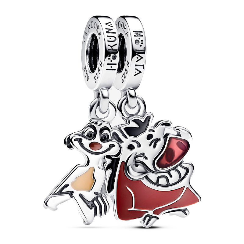 Pandora Charms Ciondolo divisibile Disney Il re leone Timon e Pumbaa 793357C01