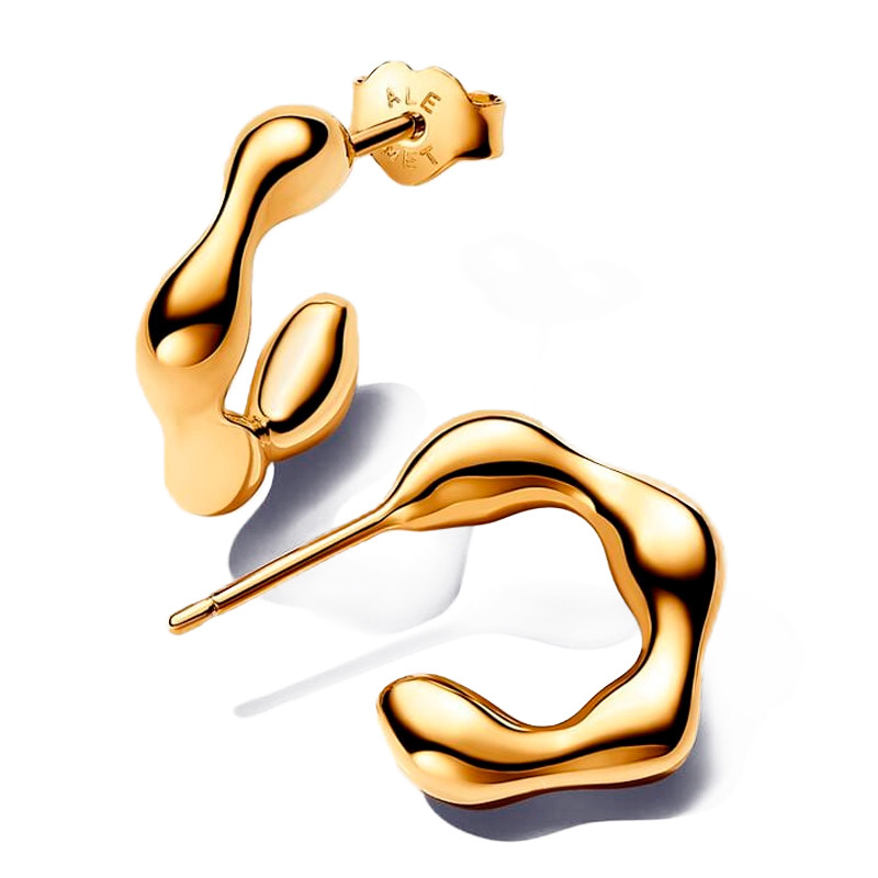 Pandora Orecchini Orecchini a cerchio aperti a forma organica 263269C00