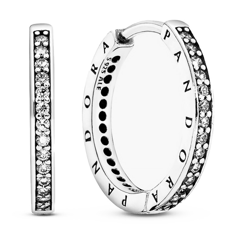 Pandora Orecchini Orecchini con logo Pandora 290558CZ