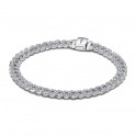 Bracelet chaîne cubaine en pavé 593008C01