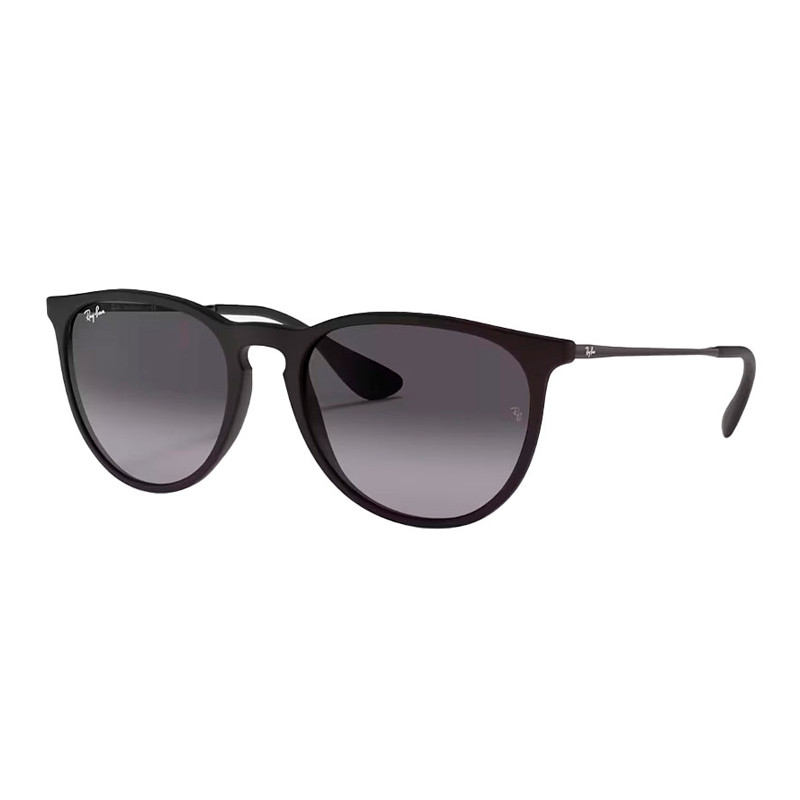 Ray-Ban Woman Sunglass Erika Classic -  Frame color: Rubber Black, Lens color: Grey Gradient