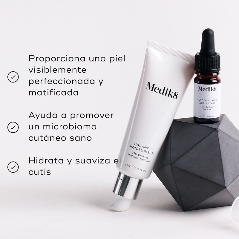 Medik8 Balance Moisturiser with Glycolic Acid Activator Crema Facial Hidratante – imagen 2