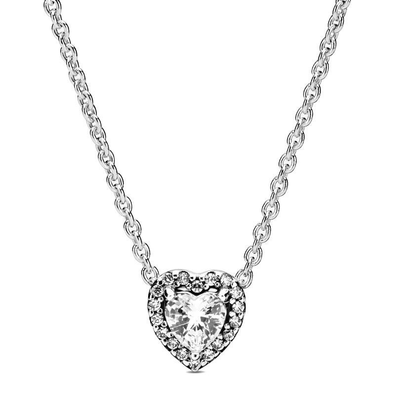 Pandora Collar de corazón en relieve 398425C01