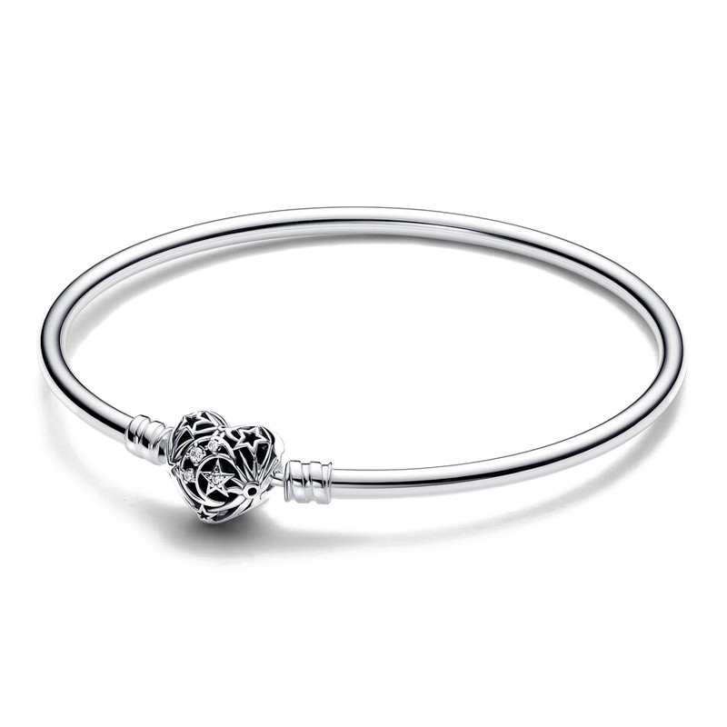 Pandora Bracciali Celestial Heart Clasp Bracelet 593400C01