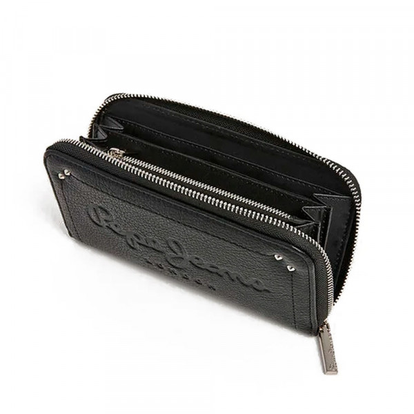 leather-effect-zipper-wallet