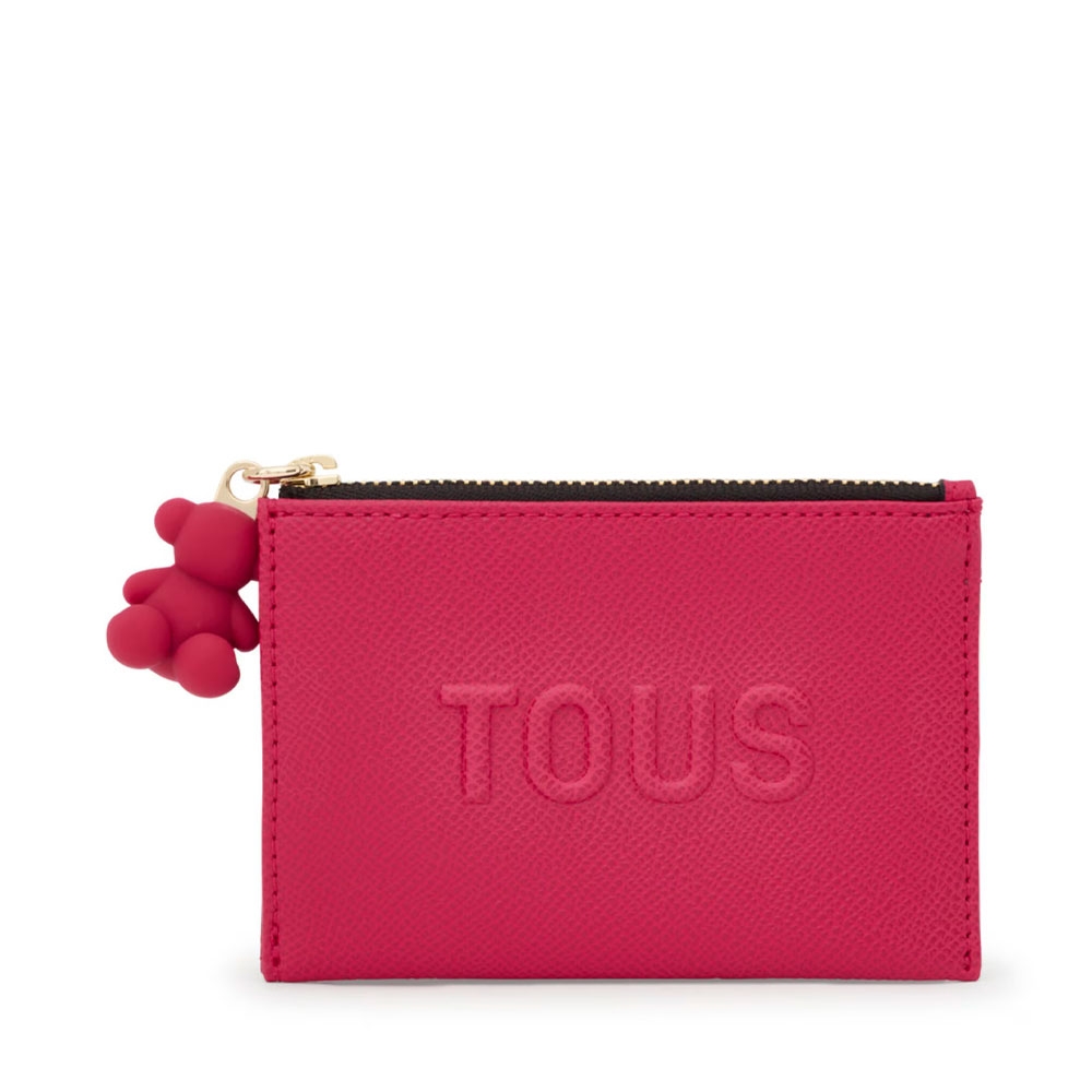 Tous Women's Fuchsia Wallets And Purses La Rue New Card Holder Purse