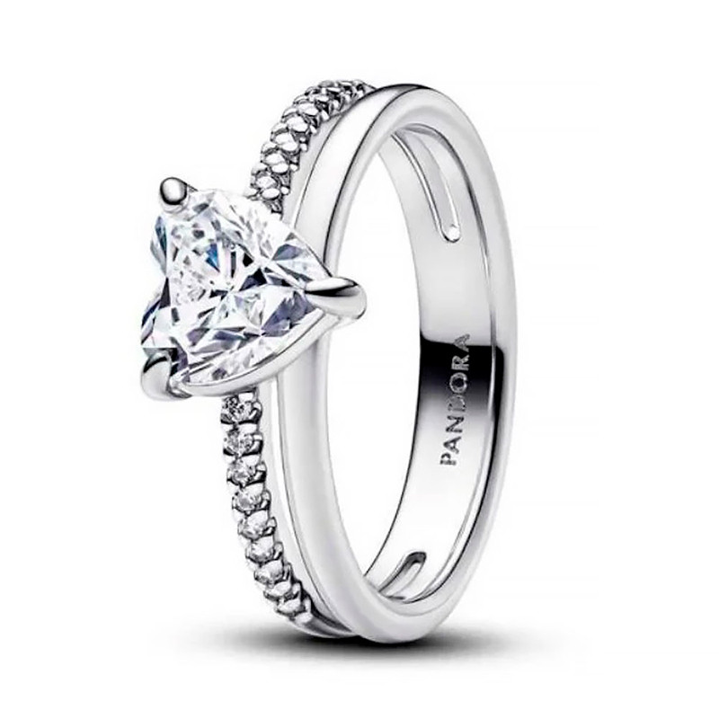 Pandora Anillo Circonita Transparente 193100C01