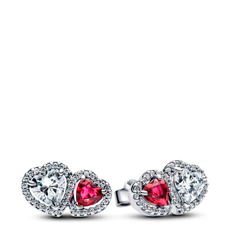 Pandora Silver Earrings Heart Earrings 293633C01