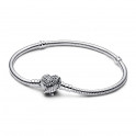 Bracciale Pandora Moments a catena serpente con chiusura a cuore alato - Edizione limitata 593680C01