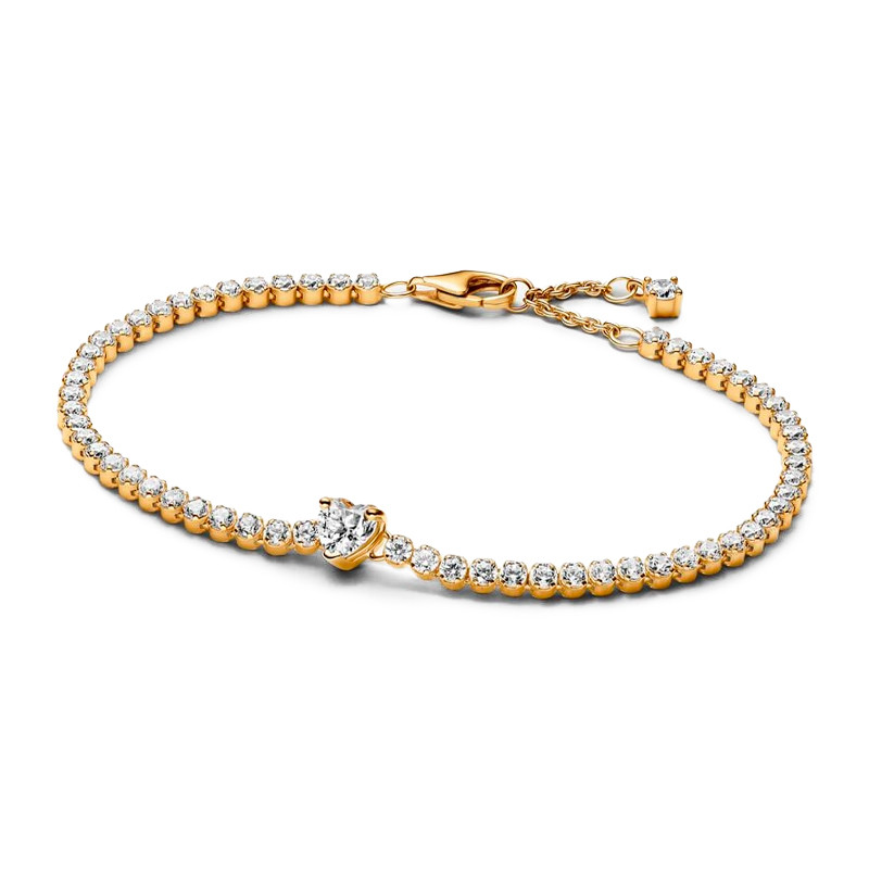 Pandora Pulsera Tenis Corazón Brillante 560041C01