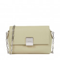 PLAQUE SHOULDER BAG WITH CHAIN