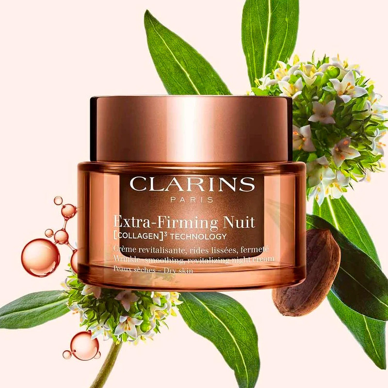 Clarins Extra-Firming Nuit Crema Antiedad De Noche Para Pieles Secas – imagen 3