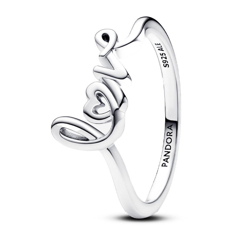 Pandora Anillo Love Escrito a Mano