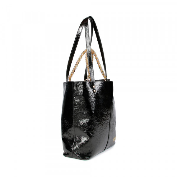 metallic-shoppertasche