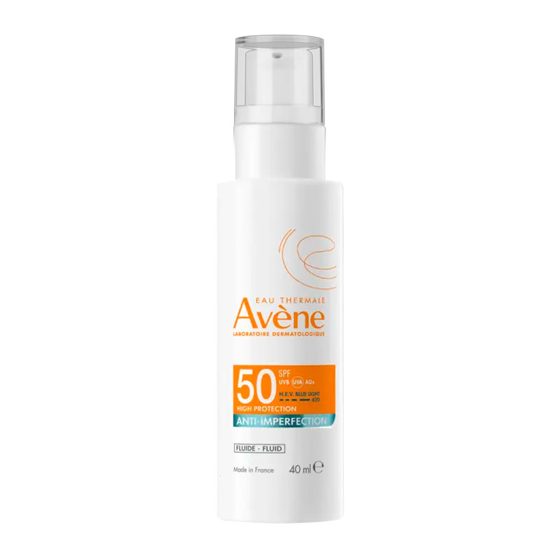 Avene Trattamenti Viso Eau Thermale Spf50 Fluido anti-imperfezioni Spf50