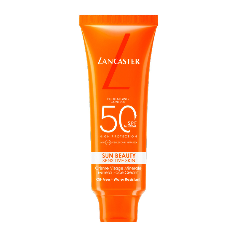 Lancaster Creme Solari Viso Sun Beauty Sensitive Skin Spf50 Protettore Viso Spf50 Pelle Sensibile