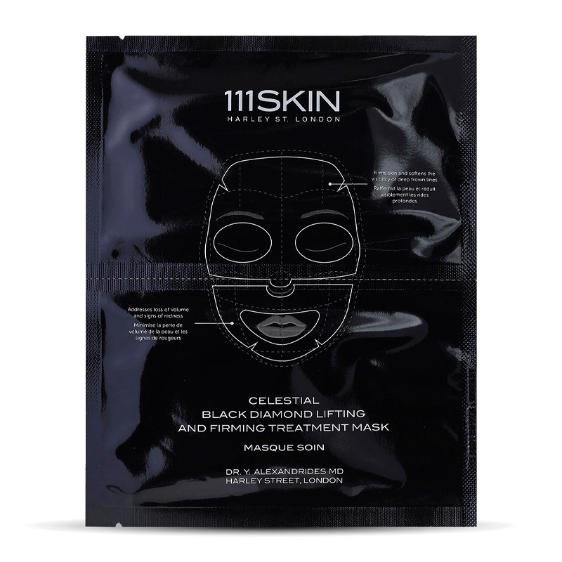 111Skin Women's Black Face Skin Care Celestial Diamond Lifting And Firming Treatment Mask Facial Mask Size 20