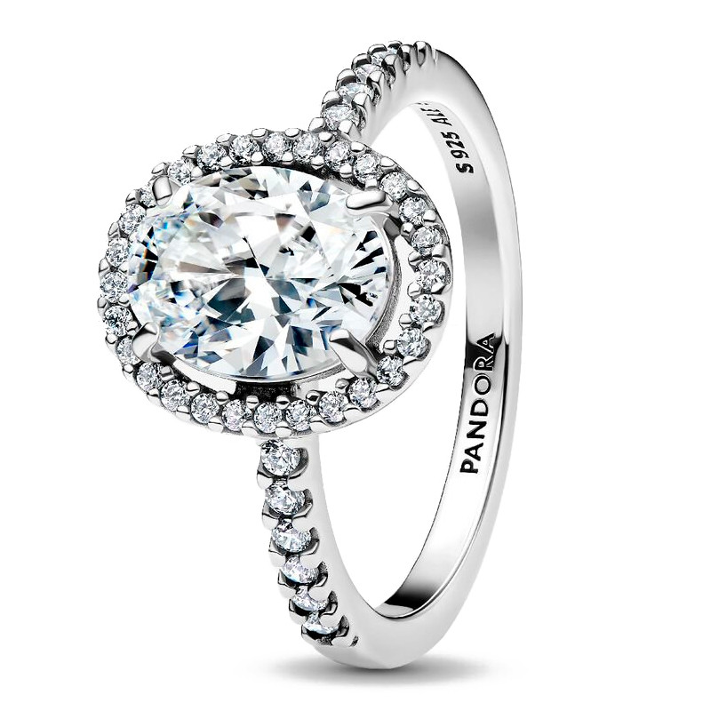 Pandora Anillo Halo Ovalado Brillante 193777C01