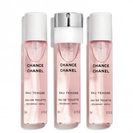chanel chance eau tendre woda toaletowa 20 ml   zestaw  