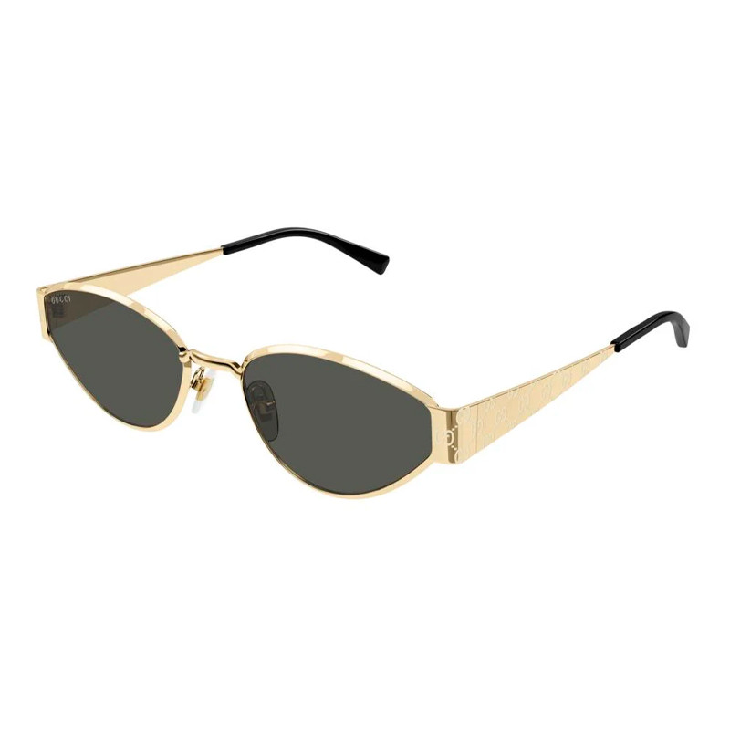 Gucci Women's Gold Oval Grey Gg1853s - Image 2