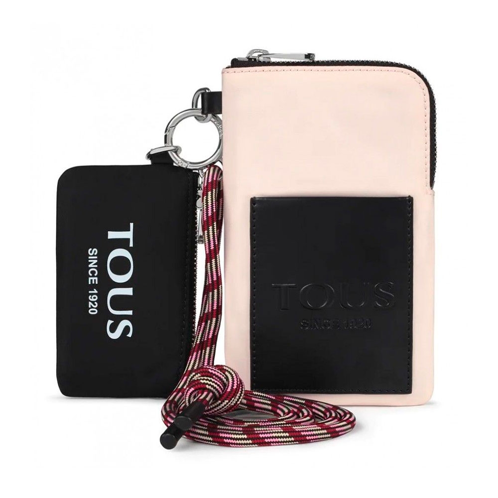 Tous Bags Borse da donna, articoli da toeletta e valigie Porta cellulare Empire Soft Nude Nero Tous regolabile