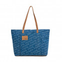 Bolso tote denim con logo