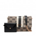 Jacquard shoulder bag