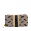 Cartera de jacquard con cremallera alrededor