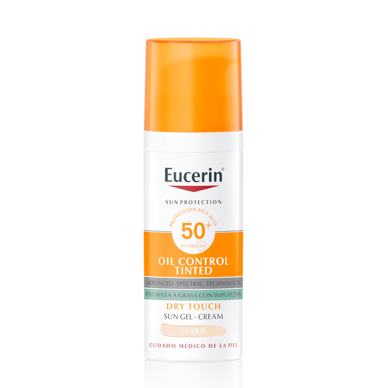 Eucerin Trattamenti Viso Sun Face Photoaging Control Fluid SPF 50+ Crema protettiva con colore