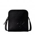 SCULPTED IMPRESSION REPORTER CROSSBODY BAG
