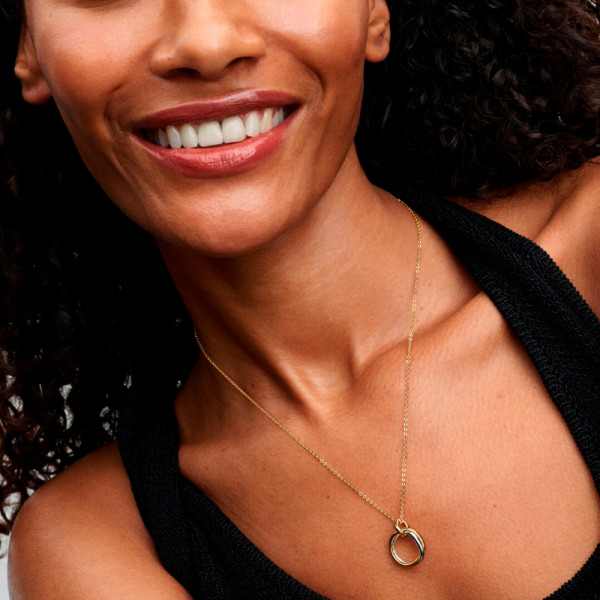 two-tone-organic-shape-necklace-363882c00 two-tone-organic-shape-necklace-363882c00