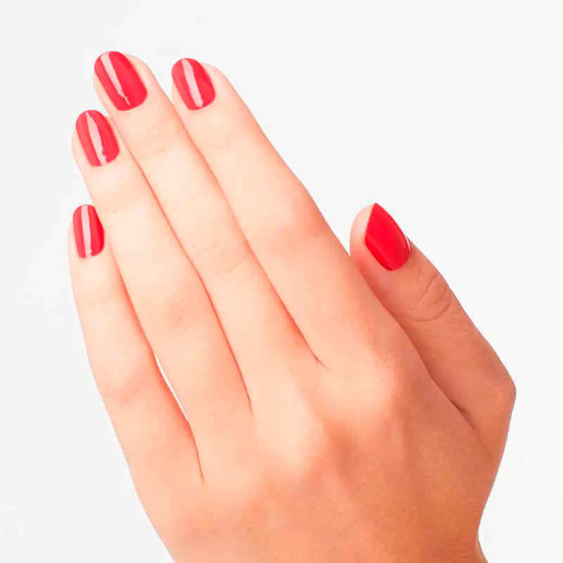 OPI Nail Laquer - Esmalte Uñas Duración de Hasta 7 Días, Efecto Manicura Profesional, 'She's a Bad Muffuletta!' Rojo - 15 ml – imagen 2
