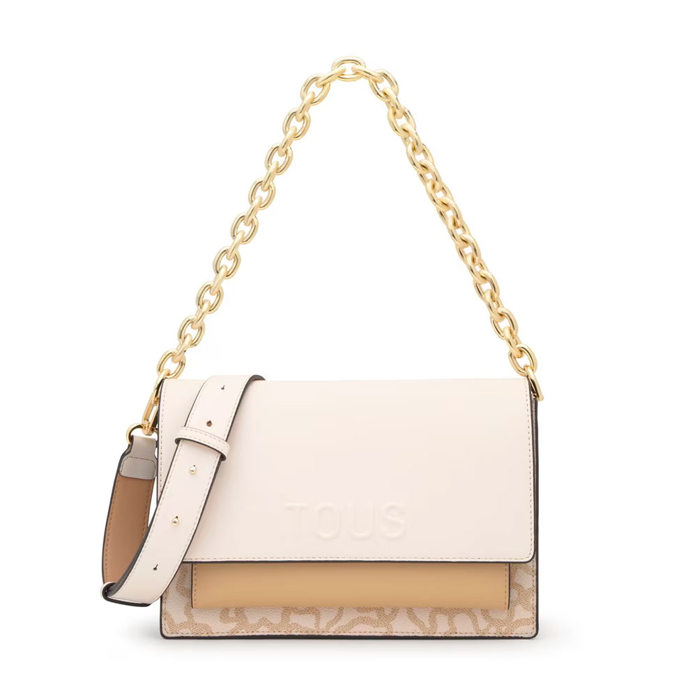 Tous Bags Bolsas, produtos de higiene pessoal e malas femininas Bolsa transversal média Kaos Icon Audree Ivory