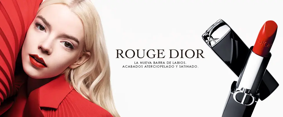 Rouge Dior, la nueva barra de labios. Acabados aterciopelado y satinado.